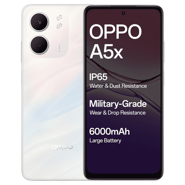 Buy oppo A5x 5G (4GB RAM, 128GB, Laser White) Online - Croma